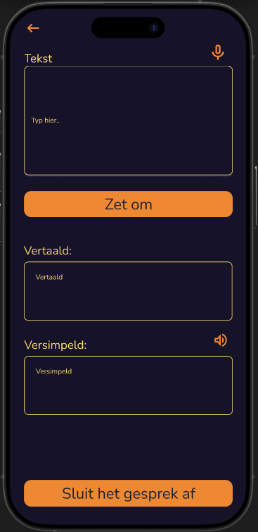 Afbeelding van website op een telefoon